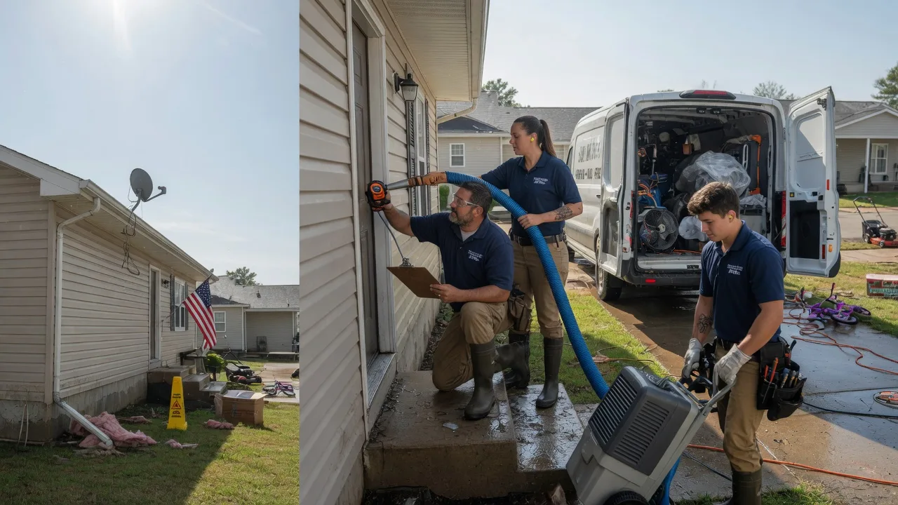 Ceiling Water Damage Restoration in New Palestine, IN near me